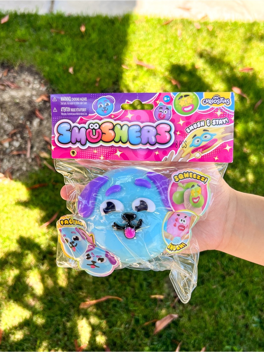 Usher Blue & Purple Puppy Squishy Toy - Usher Brand